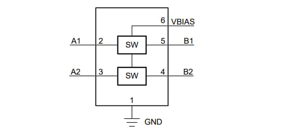 Schéma de principe - Texas Instruments Convertisseur auto-bidirectionnel LSF0002
